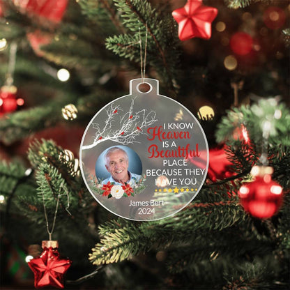 Personalized Memorial Loss Acrylic Ornament Giftinum