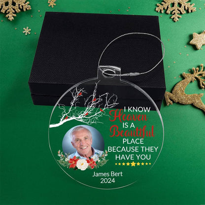 Personalized Memorial Loss Acrylic Ornament Giftinum