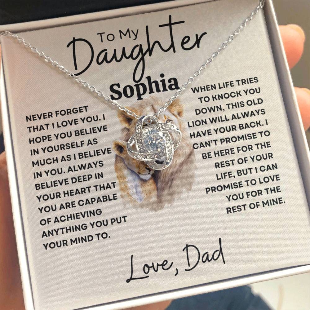 Personalized Necklace for Daughter - Never forget - Premium  - Just $59.95! Shop now at Giftinum