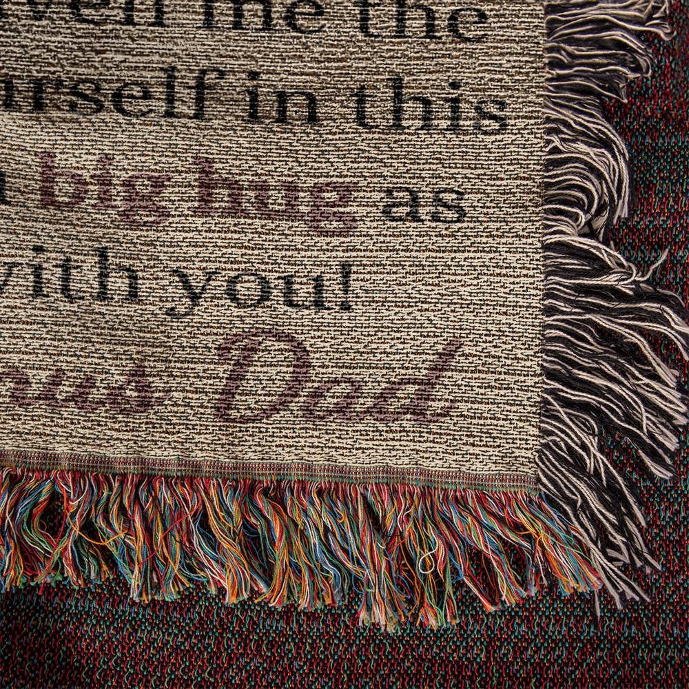 Photo Upload Badass Bonus Daughter Woven Blanket Giftinum