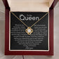 queen love knot necklace JewelryGiftinum