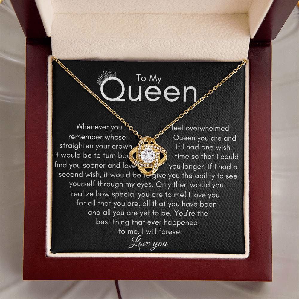 queen love knot necklace JewelryGiftinum