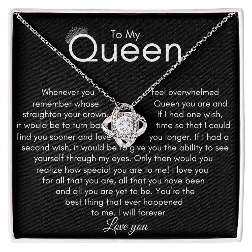 queen love knot necklace JewelryGiftinum