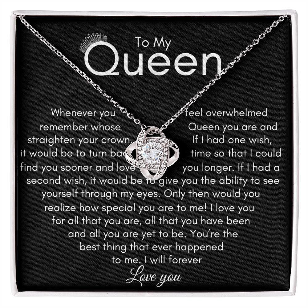 queen love knot necklace - Giftinum