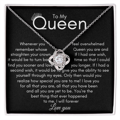 queen love knot necklace - Giftinum