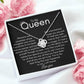 queen love knot necklace - Giftinum