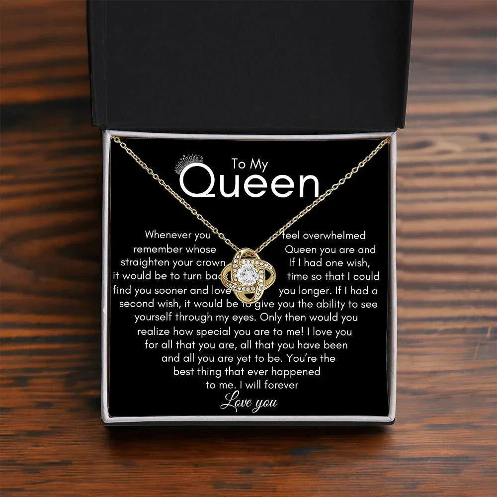 queen love knot necklace - Giftinum