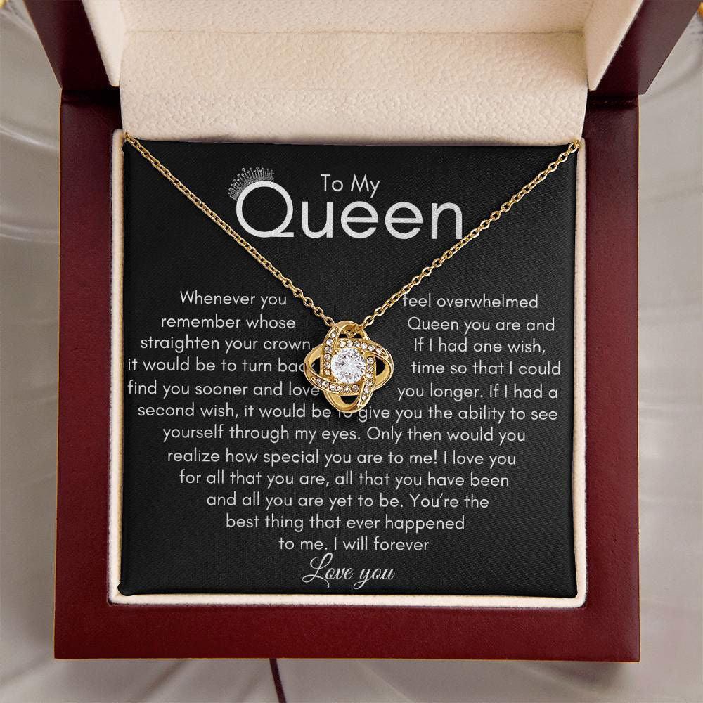 queen love knot necklace - Giftinum
