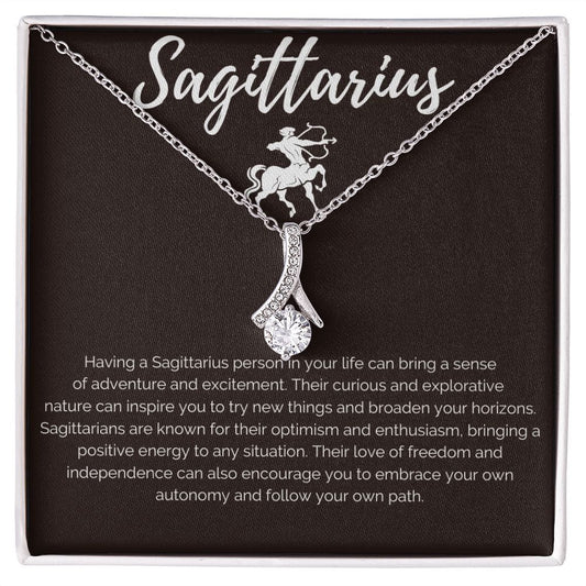 Sagittarius Zodiac Birthday Necklace - Premium Jewelry - Just $119.95! Shop now at Giftinum