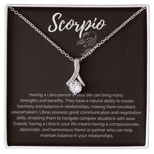 Scorpio Zodiac Birthday Necklace - Premium Jewelry - Just $119.95! Shop now at Giftinum