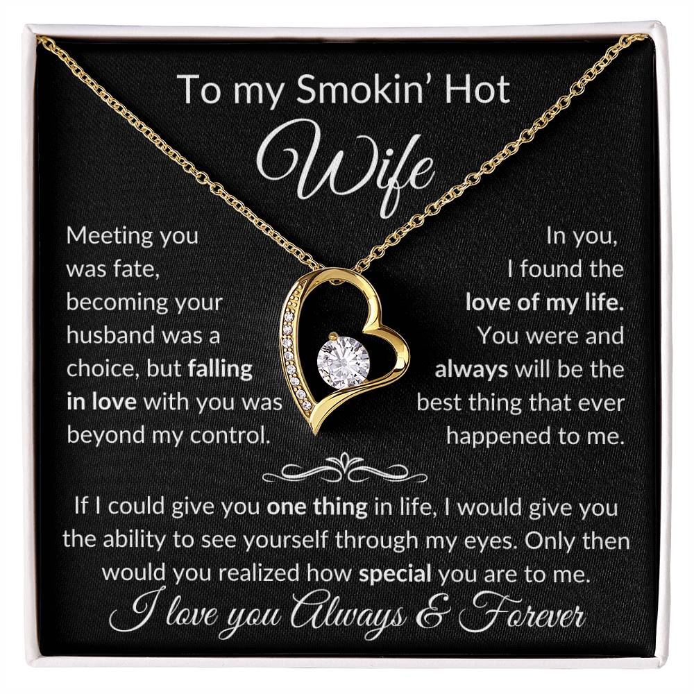 Smokin' Hot Wife Necklace | Meeting you was fate Jewelry Giftinum