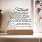 Soulmate Acrylic Plaque | If I had one wish JewelryGiftinum