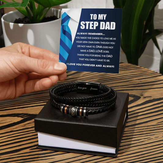 Step Dad - Always Remember Bracelett JewelryGiftinum