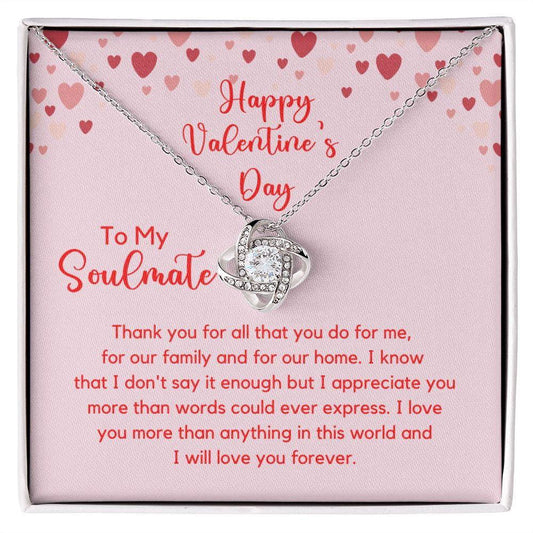 Thank you for all that you do Valentine's Soulmate Necklace JewelryGiftinum