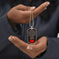 To Baby Angel From Mommy Dog Tag Necklace - Heart Stopped Beating - Giftinum