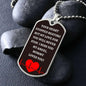To Baby Angel From Mommy Dog Tag Necklace - Heart Stopped Beating - Giftinum