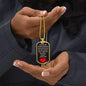 To Baby Angel From Mommy Dog Tag Necklace - Heart Stopped Beating - Giftinum
