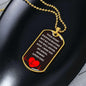 To Baby Angel From Mommy Dog Tag Necklace - Heart Stopped Beating - Giftinum