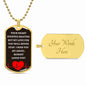 To Baby Angel From Mommy Dog Tag Necklace - Heart Stopped Beating - Giftinum