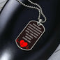 To Baby Angel From Mommy Dog Tag Necklace - Heart Stopped Beating - Giftinum