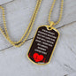 To Baby Angel From Mommy Dog Tag Necklace - Heart Stopped Beating - Giftinum