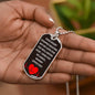To Baby Angel From Mommy Dog Tag Necklace - Heart Stopped Beating - Giftinum