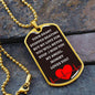 To Baby Angel From Mommy Dog Tag Necklace - Heart Stopped Beating - Giftinum