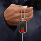 To Baby Angel From Mommy Dog Tag Necklace - Heart Stopped Beating - Giftinum