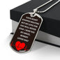 To Baby Angel From Mommy Dog Tag Necklace - Heart Stopped Beating - Giftinum