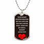 To Baby Angel From Mommy Dog Tag Necklace - Heart Stopped Beating - Giftinum