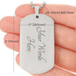 To Baby Angel From Mommy Dog Tag Necklace - Heart Stopped Beating - Giftinum