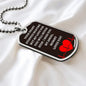 To Baby Angel From Mommy Dog Tag Necklace - Heart Stopped Beating - Giftinum