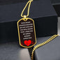 To Baby Angel From Mommy Dog Tag Necklace - Heart Stopped Beating - Giftinum