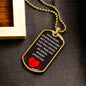 To Baby Angel From Mommy Dog Tag Necklace - Heart Stopped Beating - Giftinum
