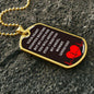 To Baby Angel From Mommy Dog Tag Necklace - Heart Stopped Beating - Giftinum