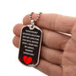 To Baby Angel From Mommy Dog Tag Necklace - Heart Stopped Beating - Giftinum
