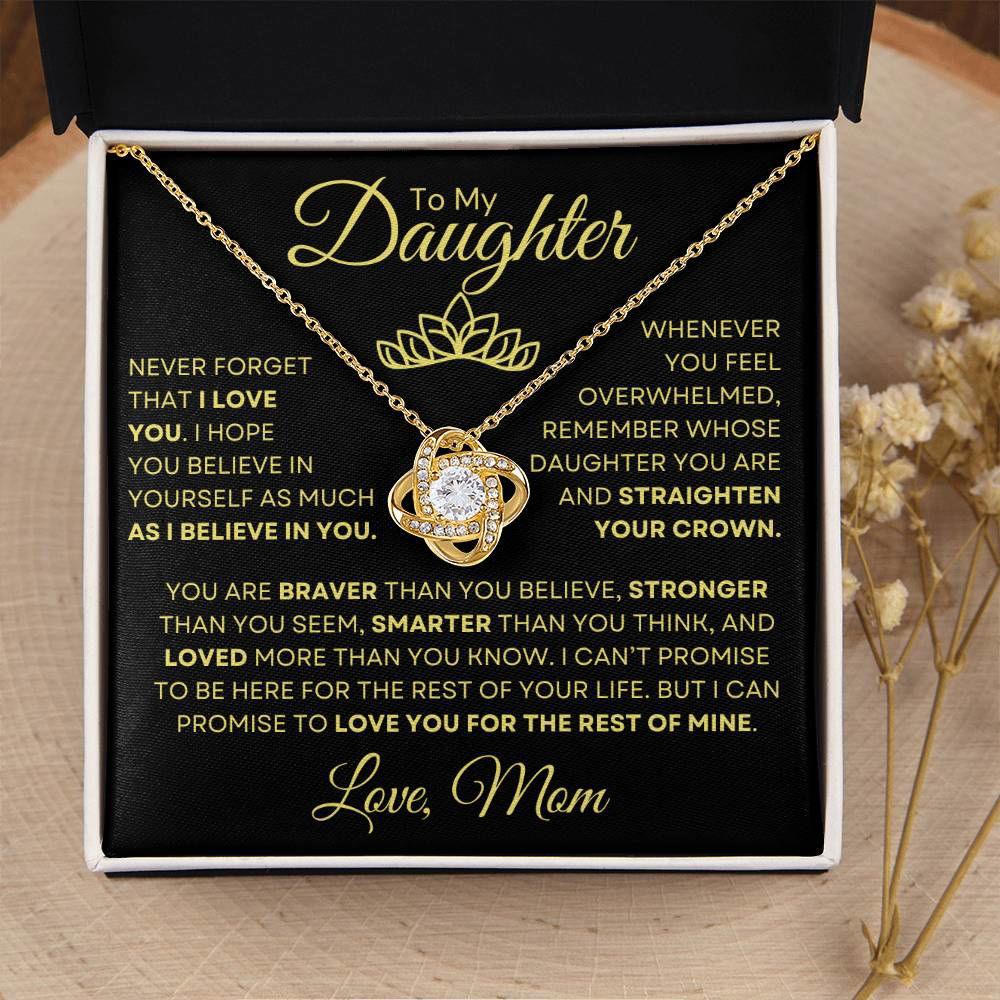 To Daughter From Mom - Straighten your crown JewelryGiftinum