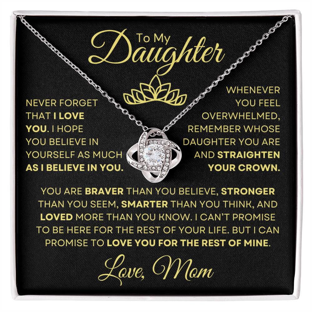 To Daughter From Mom - Straighten your crown JewelryGiftinum