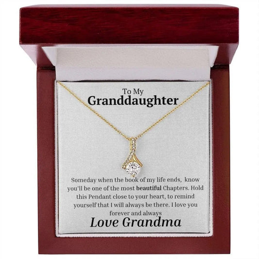 To Granddaughter - Alluring Beauty Necklace - Premium Jewelry - Just $119.95! Shop now at Giftinum