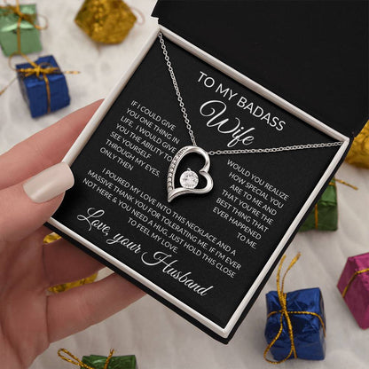 To My Badass Wife Necklace | If I could Jewelry Giftinum