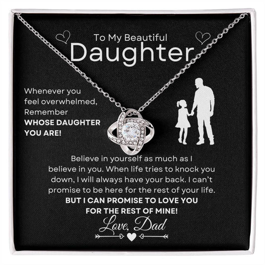 To My Beautiful Daughter Necklace - Believe in Yourself - Premium Jewelry - Just $59.95! Shop now at Giftinum