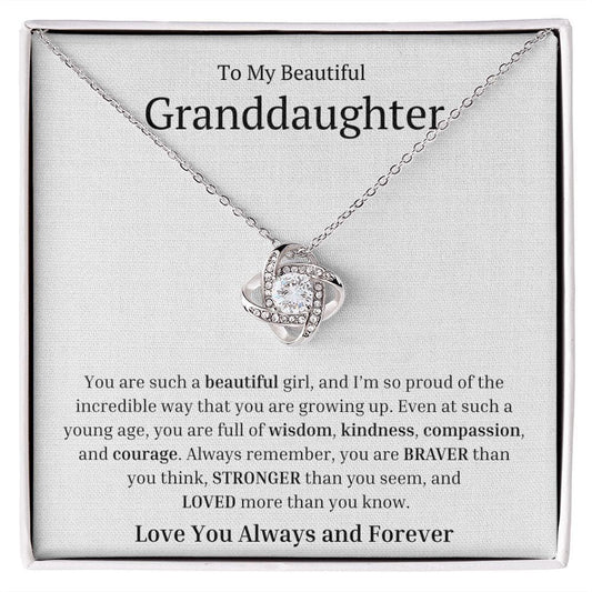 To My Beautiful Granddaughter - You are such a beautiful girl JewelryGiftinum