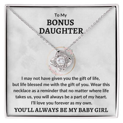 To My Bonus Daughter - Always my baby girl Jewelry Giftinum