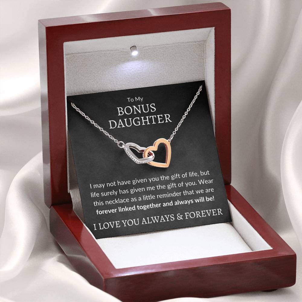 To My Bonus Daughter Necklace | The Gift of Life Jewelry Giftinum