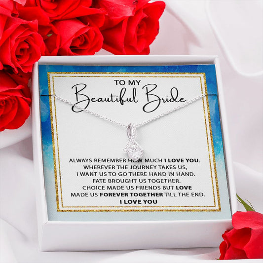 To My Bride - Hand in hand - Premium Jewelry - Just $59.95! Shop now at Giftinum