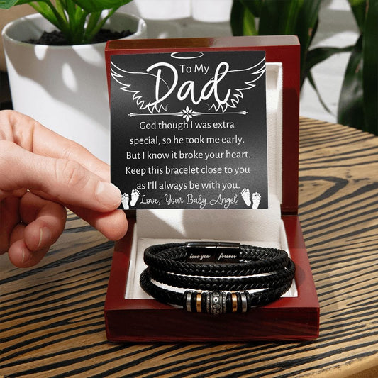 To my dad baby angel bracelet - Premium Jewelry - Just $44.95! Shop now at Giftinum