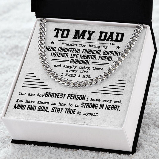 To My Dad - Thanks For Being My Hero JewelryGiftinum