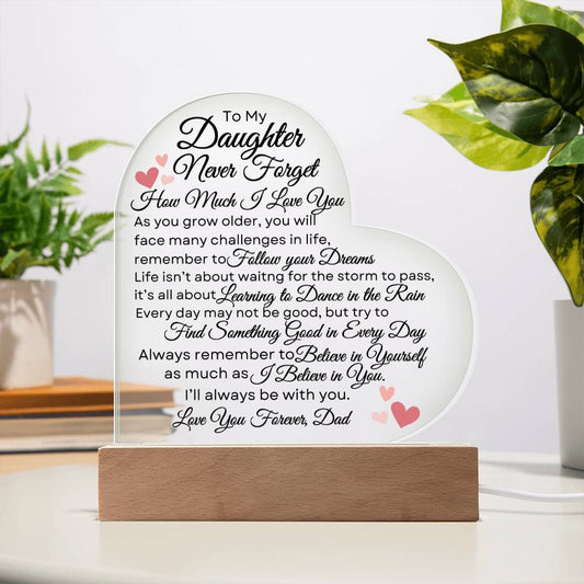 To My Daughter Acrylic Plaque - As you grow older - Premium Acrylic - Just $39.95! Shop now at Giftinum