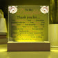 To My Daughter Acrylic Plaque | Thank you for... JewelryGiftinum