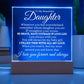 To My Daughter Acrylic Plaque | Whenever you feel overwhelmed JewelryGiftinum